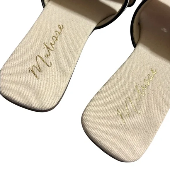 Matisse Biscayne Flat Sandals in Ivory / Natural Linen Sz. 10 NEW - Picture 12 of 15